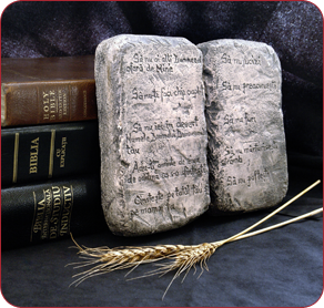 Stone Tablet and Bibles